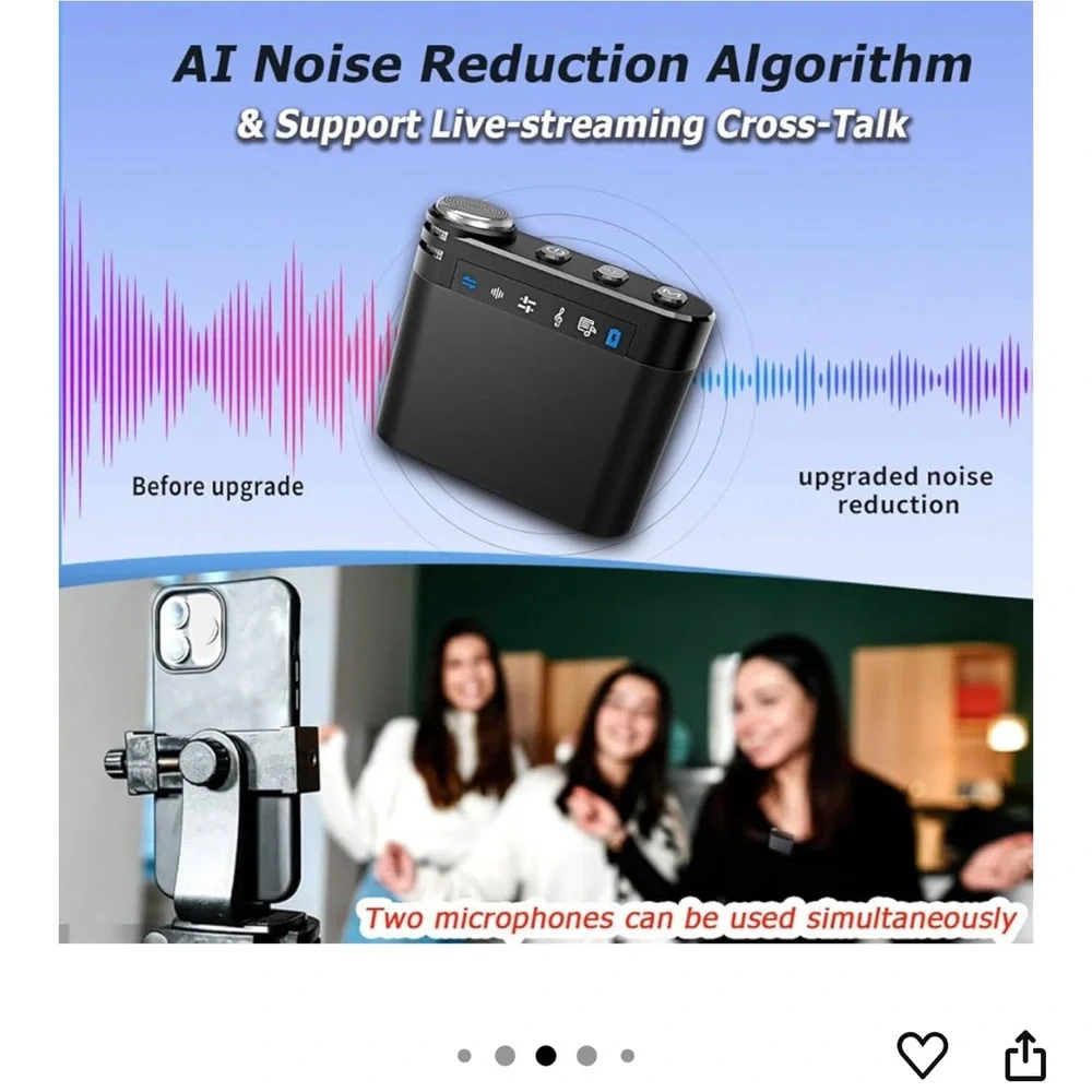 New M9 Wireless Lavalier Microphone